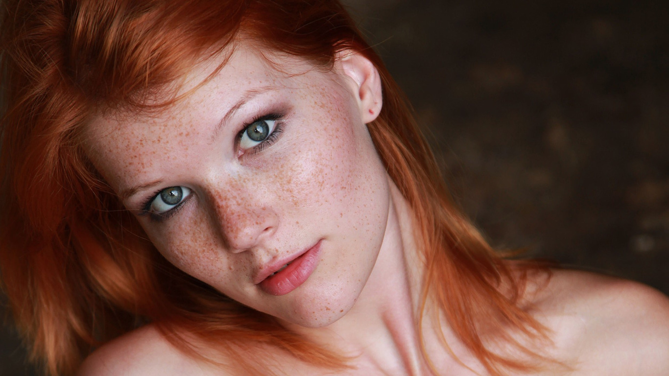 ...girl, photo, blue eyes, model, lips, redhead, Mia Sollis, portrait, mout...