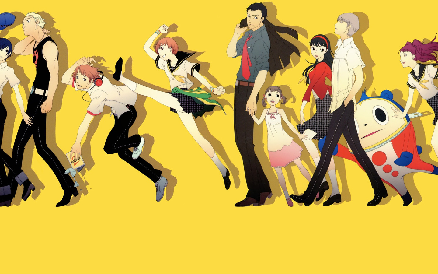 игра, аниме, арт, персона, Persona 5. Обои для рабочего стола. 