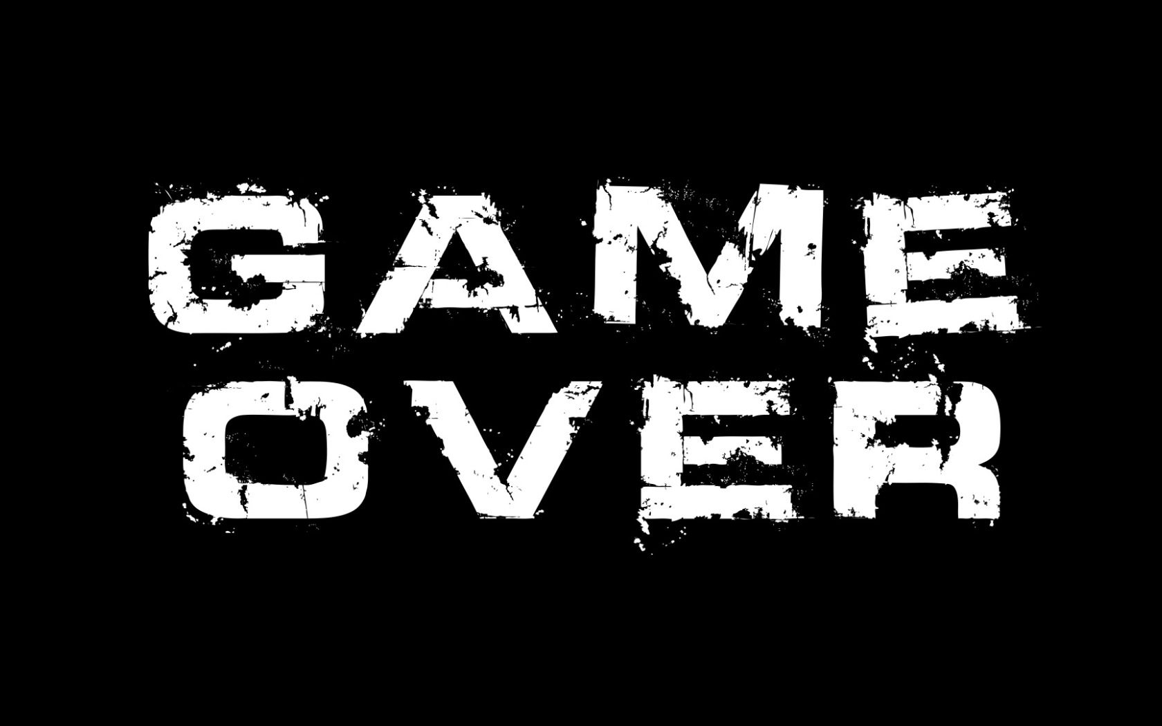 Game over эскизы надписи
