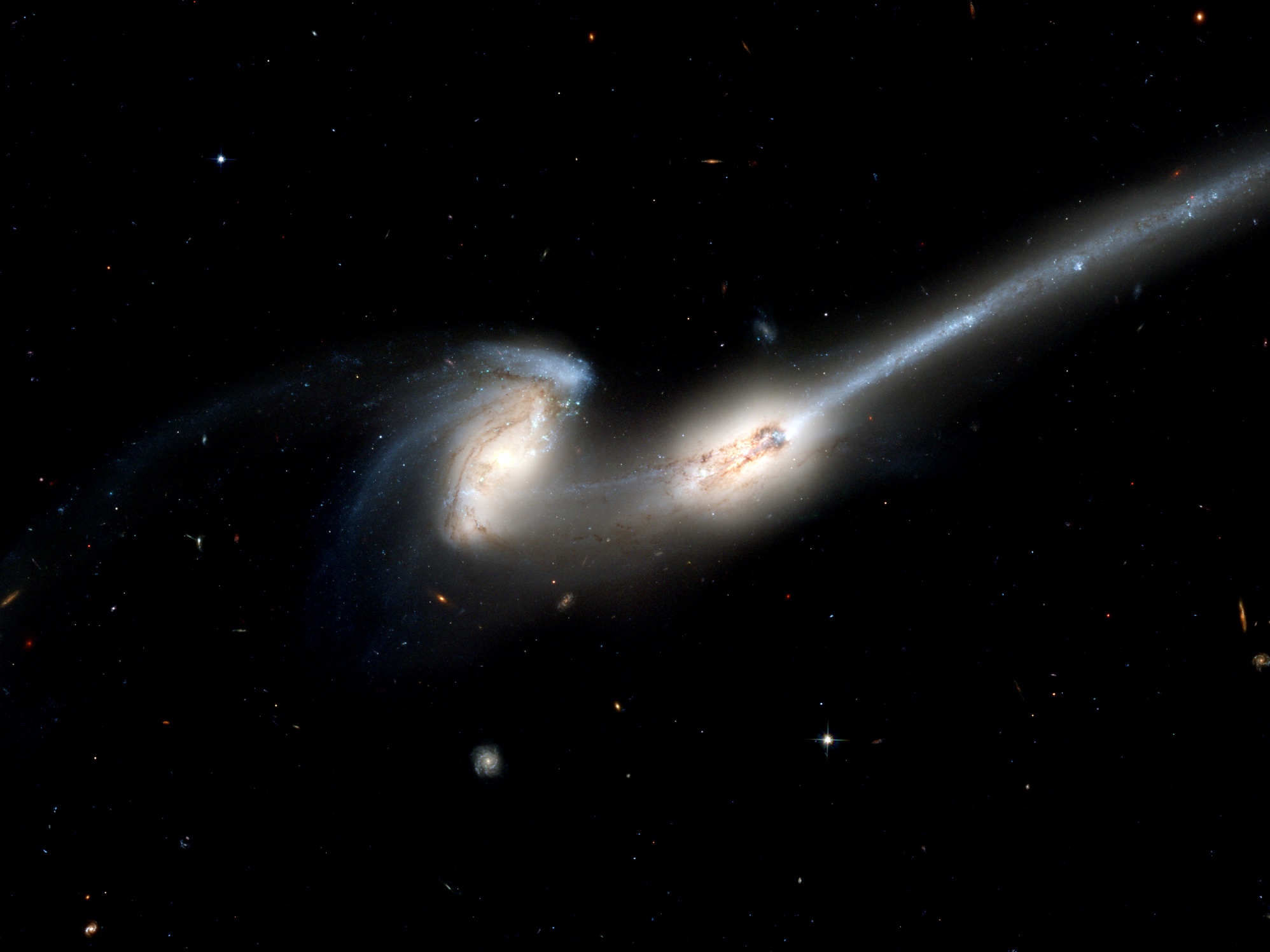 Stars, Galaxies, Galaxy, NGC 4676, Colliding galaxies, The Mice, Constellat...