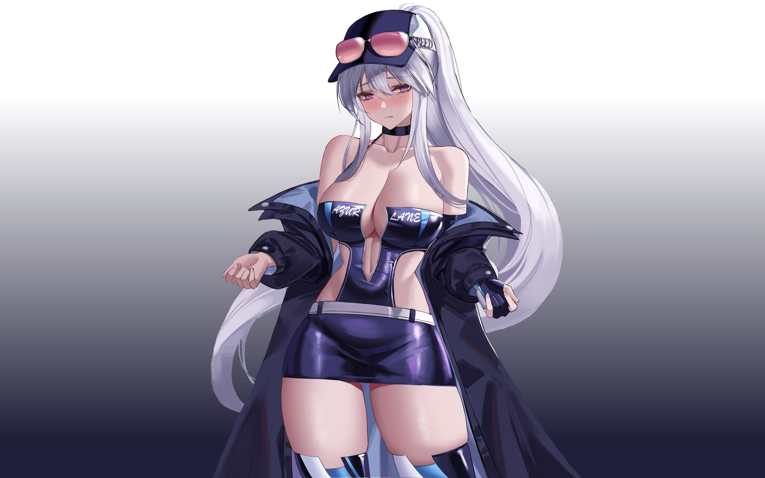 sexy, hat, boobs, anime, pretty, cap, ship, breasts, babe, tight, race quee...
