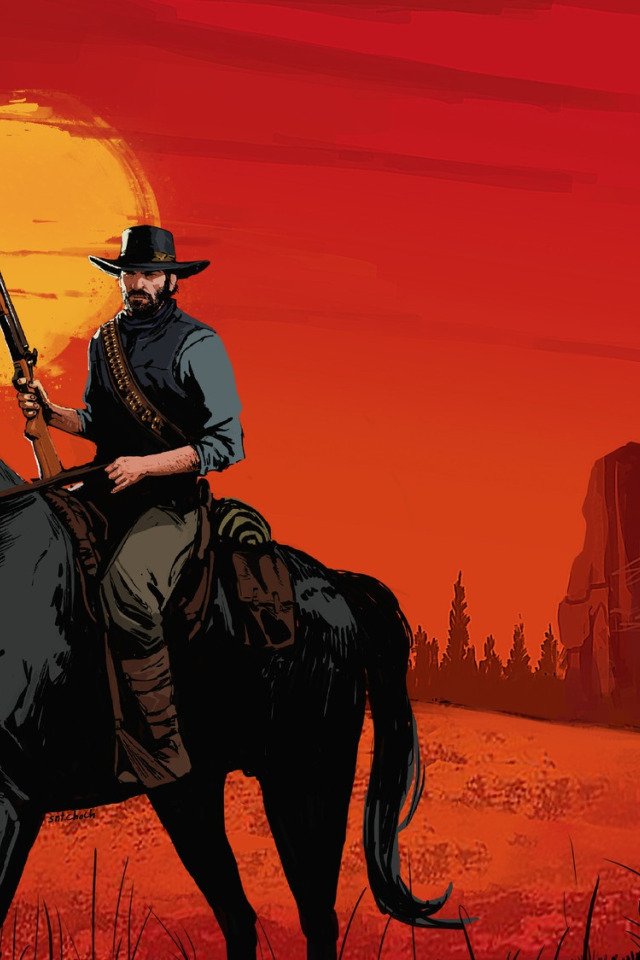 Арт, Rockstar, Concept Art, Cowboy, Western, Game Art, Red Dead Redemption ...