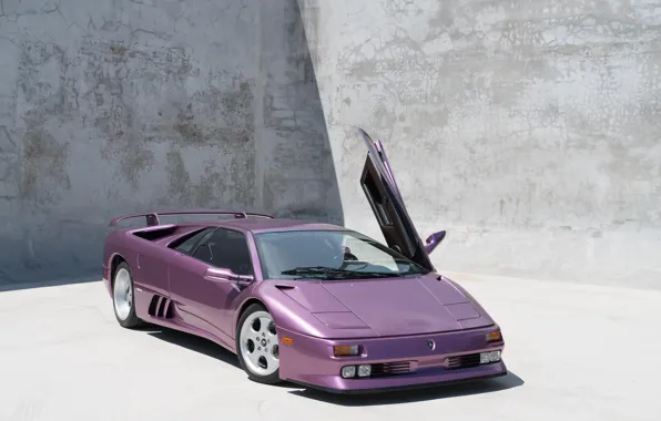 Картинка Purple, Classic, Supercar, Lamborghini Diablo