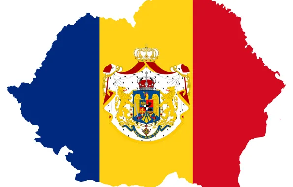 Картинка флаг, герб, custom, румыния, flag, romania, border, coat of arms, границы