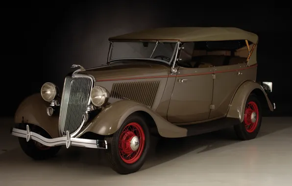 Картинка авто, старина, ретро, Ford, Deluxe, 1934, Phaeton, V8