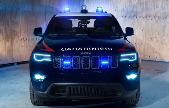 Картинка Police, 2018, Carabinieri, мигалки, Jeep, Grand Cherokee
