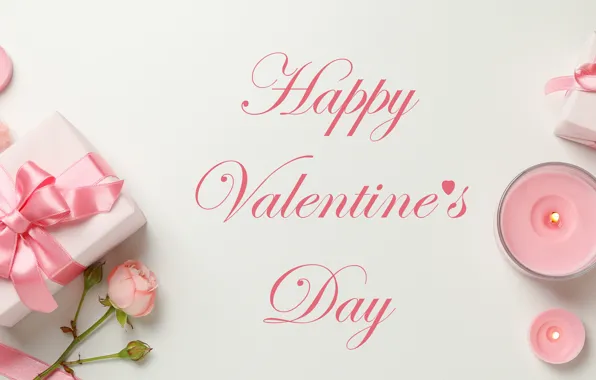 Картинка любовь, цветы, романтика, розы, свечи, love, happy, pink, flowers, romantic, 14 февраля, Valentine's Day, День …