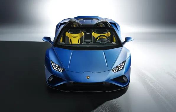 Картинка Lamborghini, вид спереди, Spyder, Huracan, 2020, RWD, Huracan EVO