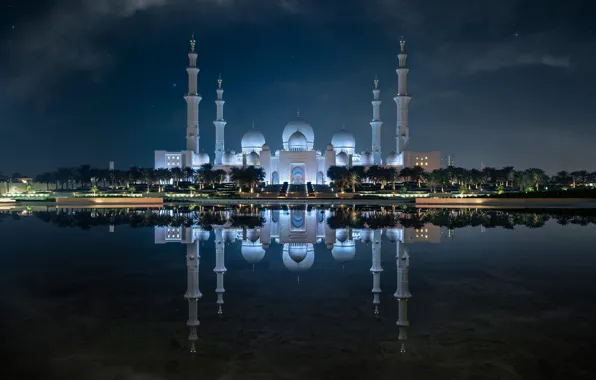 Картинка Abu Dhabi, United Arab Emirates, Al Jāmi‘ al Kabīr