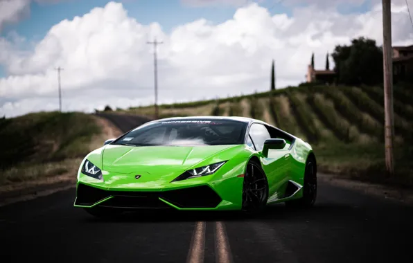 Картинка Lamborghini, Green, VAG, Huracan