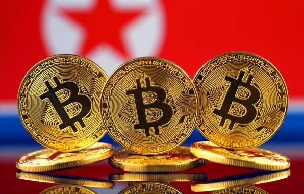 Картинка размытие, флаг, монеты, flag, северная корея, coins, bitcoin, btc, nort korean