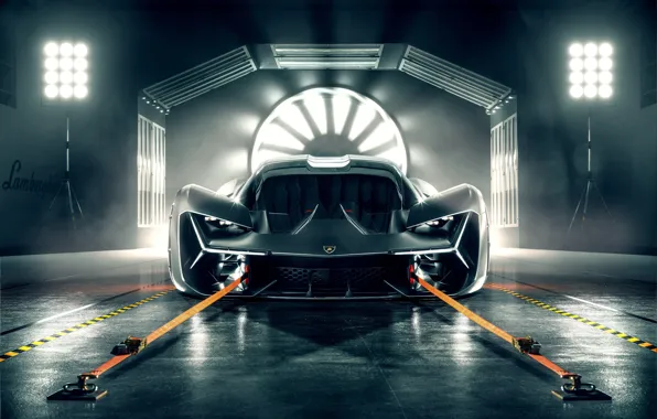 Картинка Lamborghini, Light, Front, View, Hypercar, Terzo Millennio