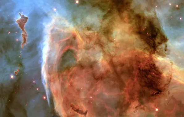 Картинка Хаббл, Туманность, Млечный Путь, Carina Nebula, Keyhole Nebula