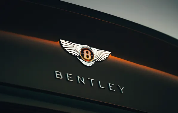 Картинка купе, Bentley, эмблема, 2019, Continental GT V8
