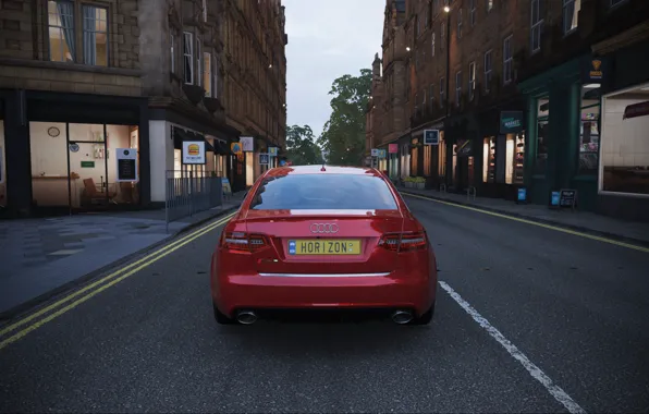 Картинка Street, England, Audi RS6, Forza Horizon 4