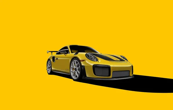 Картинка Porsche, GT2, Yellow, VAG, Backgraund