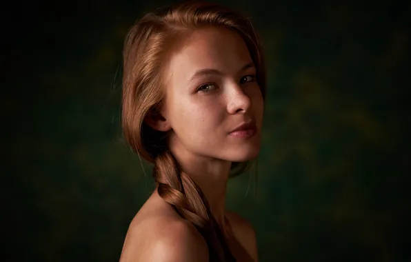 Картинка портрет, веснушки, коса, прелесть, Катерина Ткаченко, Макс Пыжик