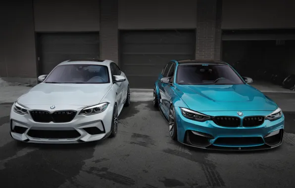 Картинка BMW, Blue, Silver, F80, F87