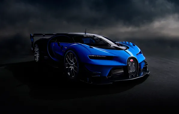 Картинка фон, арт, концепт-кар, гиперкар, Bugatti Vision Gran Turismo
