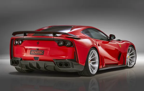 Картинка Ferrari, суперкар, вид сзади, Novitec, N-Largo, Superfast, 812, 2019