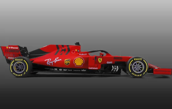 Картинка Ferrari, sport, Formula 1, simple background, SF90, Ferrari SF90