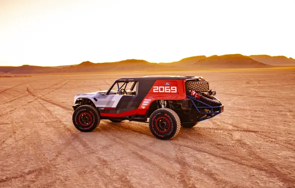 Картинка пустыня, Ford, вид сбоку, 2019, Bronco R Race Prototype