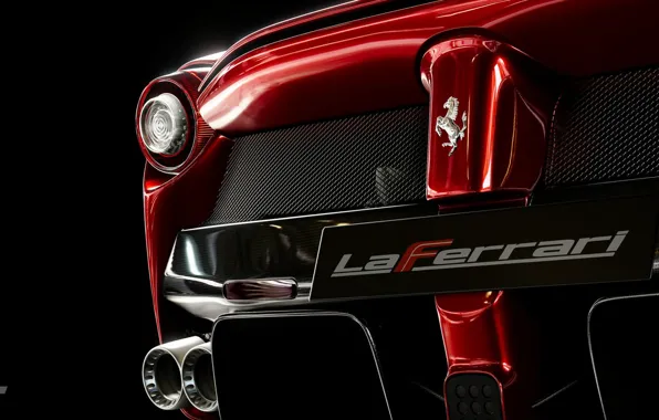 Картинка авто, Макро, Красный, Черный, Ferrari, LaFerrari, Gran Turismo Sport