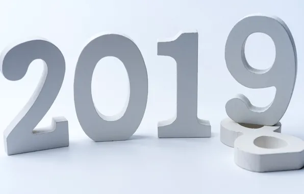 Картинка цифры, Новый год, 2019