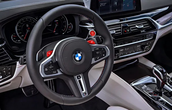 Картинка приборы, BMW, руль, 2017, M5, F90, M5 First Edition