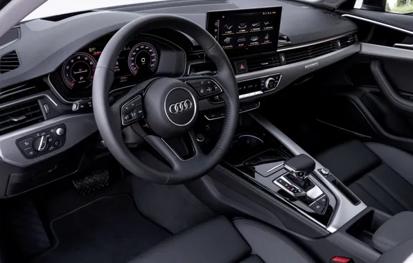 Картинка Audi, седан, салон, Audi A4, 2019
