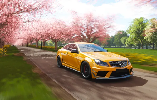 Картинка Mercedes-Benz, Microsoft, game, AMG, Coupe, 2018, C63, Forza Horizon 4