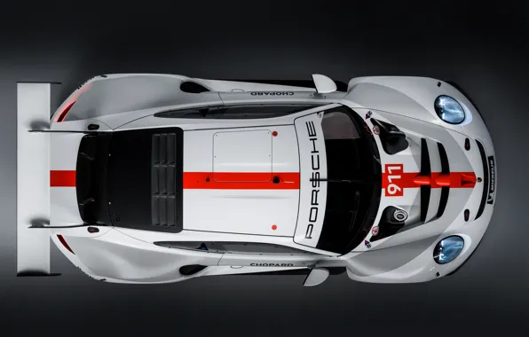 Картинка купе, 911, Porsche, вид сверху, RSR, 2019