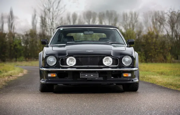 Картинка Фары, Black, Вид спереди, Aston Martin V8 Vantage Volante