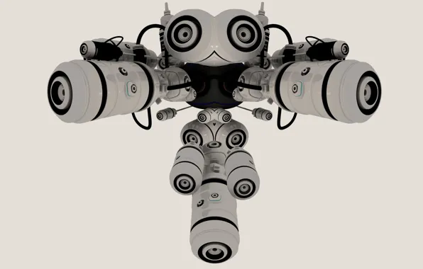 Картинка робот, камеры, дроид