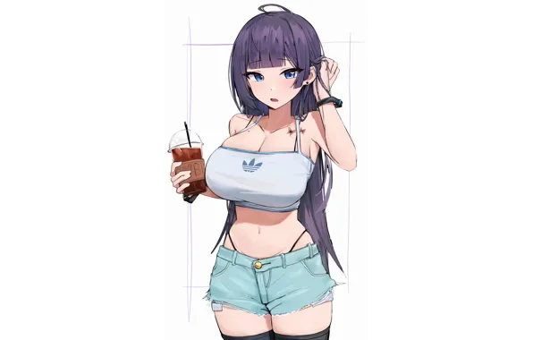 Картинка girl, sexy, Anime, girls, boobs, pretty, oppai, tapioca, bubble tea