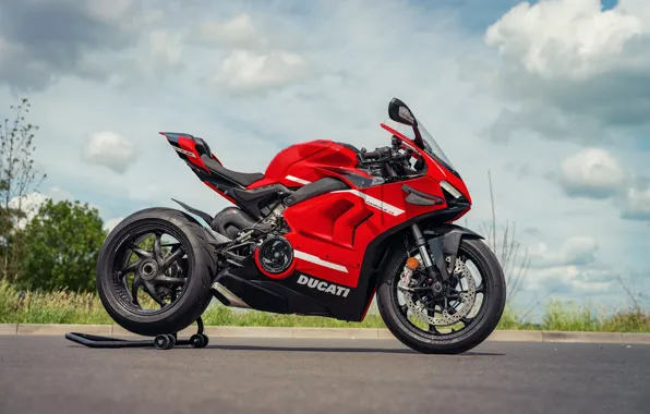 Картинка Red, Ducati, Panigale V4