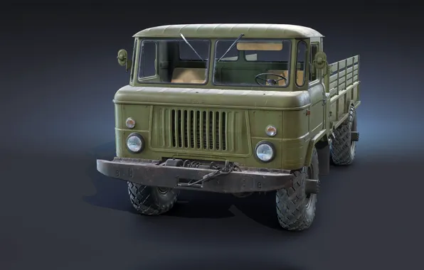 Картинка машина, грузовик, Freelance, GAZ-66 Flatbed, Ryzhkov
