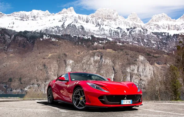Картинка Ferrari, mountain, Superfast, 812