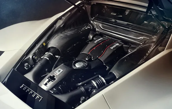 Картинка двигатель, Ferrari, Novitec, 488, Pista, 2019, V8 twin-turbo