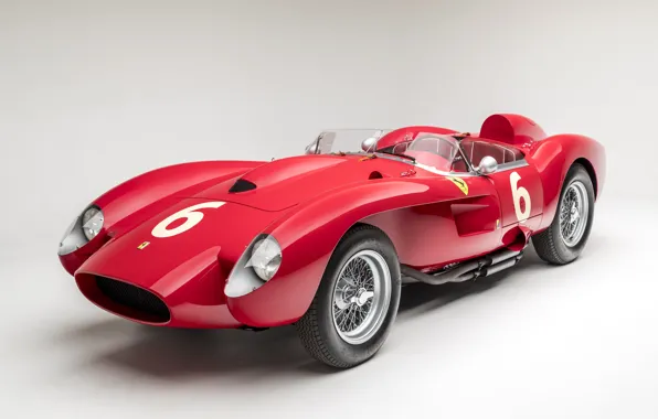 Картинка Ferrari, Classic, 1957, Scuderia Ferrari, 24 Hours of Le Mans, 24 часа Ле-Мана, Classic car, …