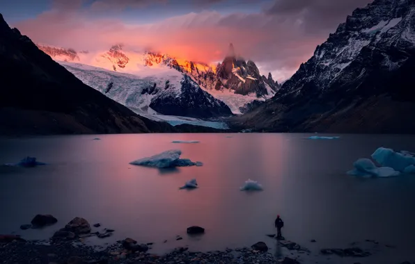 Картинка mountain, patagonia, Cerro Torre, Before sunrise
