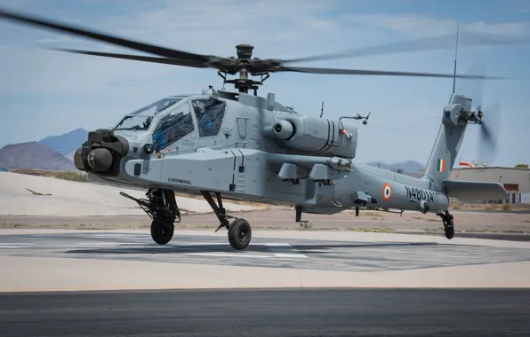 Картинка Apache, AH-64 Apache, AH-64, ВВС Индии, Ударный вертолёт, АН-64Е Apache