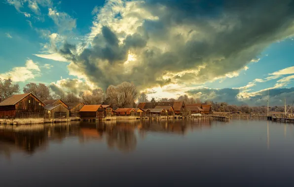 Картинка Sky, Lake, Diessen am Ammersee