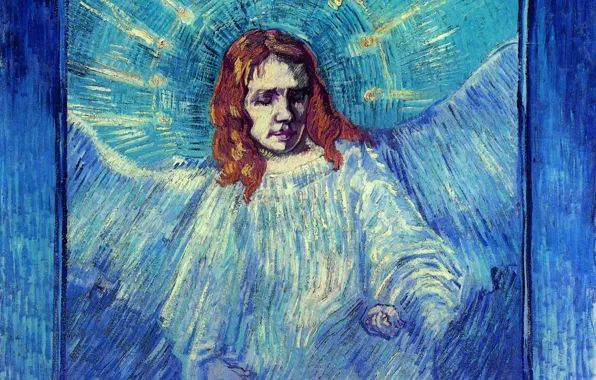 Картинка Rembrandt, Vincent van Gogh, of an Angel after, Half Figure