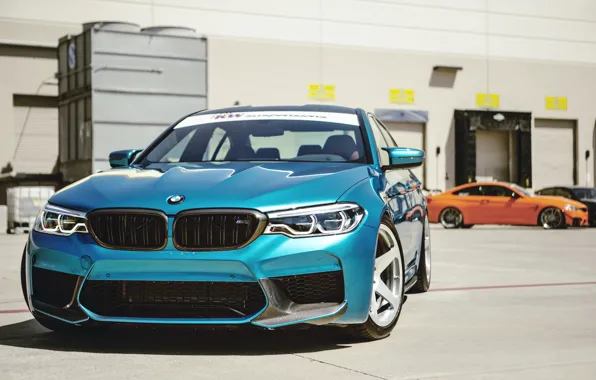 Картинка BMW, Blue, Sight, LED, F90