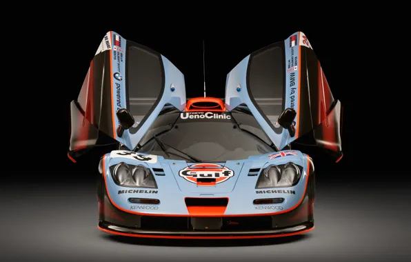 Картинка McLaren, GTR, Двери, Фары, 1993, 24 Hours of Le Mans, 24 часа Ле-Мана, McLaren F1, …