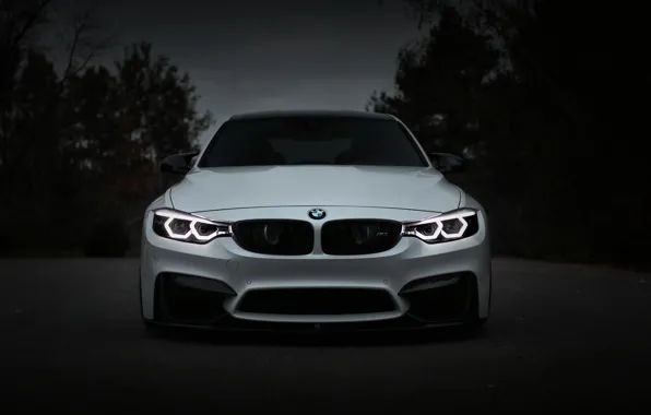 Картинка BMW, Light, Front, White, Evening, Face, F80, Sight, Adaptive LED