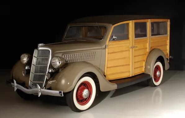 Картинка авто, ретро, Ford, 1935, V8, Deluxe Station Wagon
