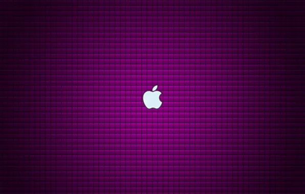 Картинка фиолетовый, фон, apple, яблоко, лого, logo, fon, violet