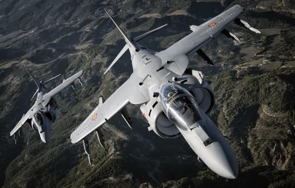 Картинка Штурмовик, Harrier II, Кокпит, McDonnell Douglas AV-8B Harrier II, СВВП, ВВС Испании, Пилом, EAV-8B Matador …